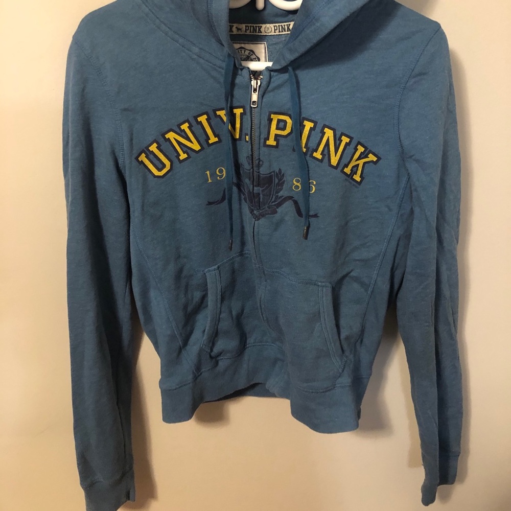 Pink zip up hoodie